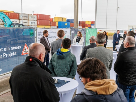 Spatenstich Erweiterung Fahrzeugwerkstätte am Cargo Terminal Graz