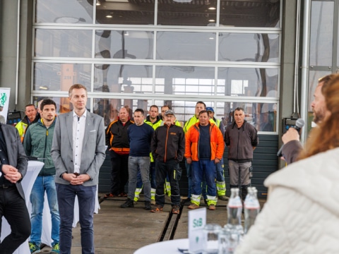 Spatenstich Erweiterung Fahrzeugwerkstätte am Cargo Terminal Graz