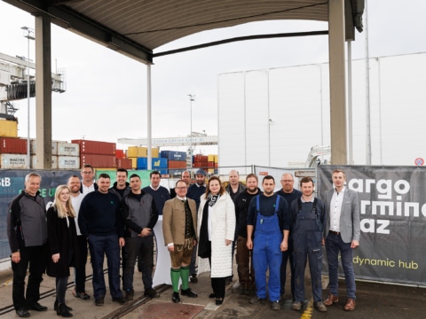 Spatenstich Erweiterung Fahrzeugwerkstätte am Cargo Terminal Graz