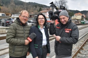 Margit Hansmann und ORF Regieseur Erich Fuchs,(c) Kevin Geißler